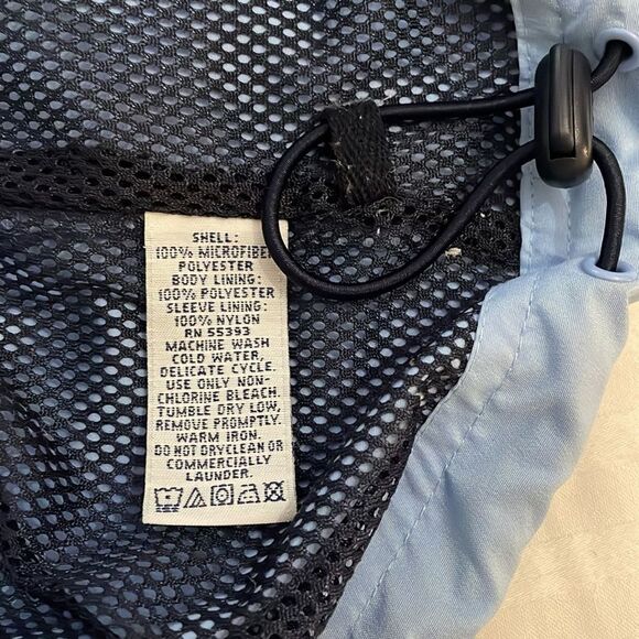 Vantage Zocket Blue Hooded Jacket Mens Small Grand Slam Tennis Tours Davis Cup - Picture 9 of 14